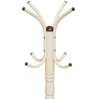 Вешалка напольная бежевая с 4-мя металлическими крючками Noble Branches