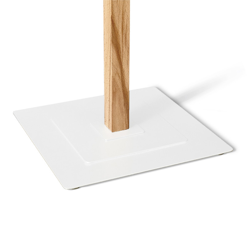 Вешалка с квадратным основанием и 4-мя белыми металлическими крючками Industrial Metal Rust