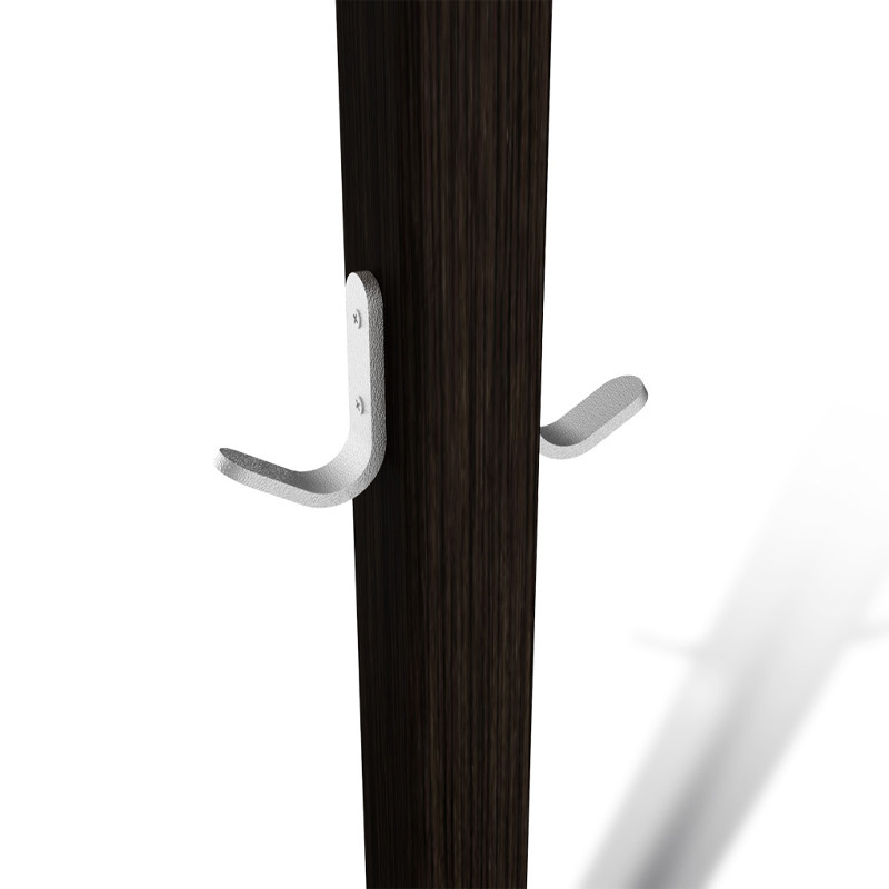 Вешалка с квадратным основанием и 4-мя металлическими крючками Industrial Metal Rust