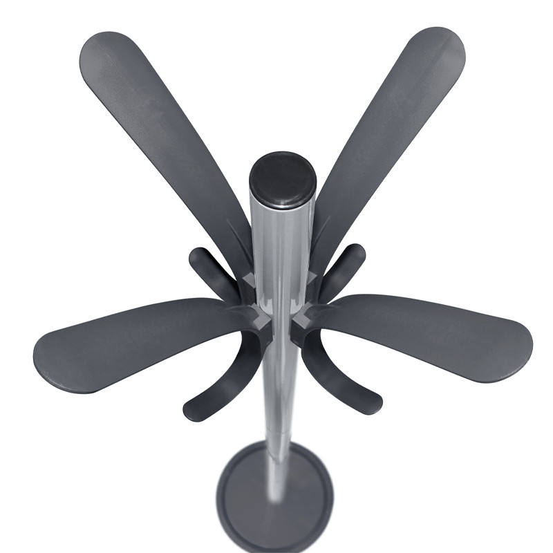 Вешалка серого цвета с 4-мя крючками из пластика Curves Hangers