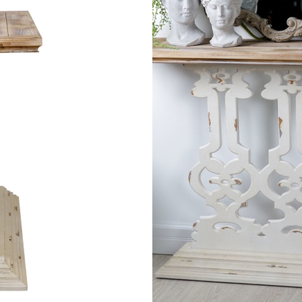 Винтажная пристенная консоль Aged Wood