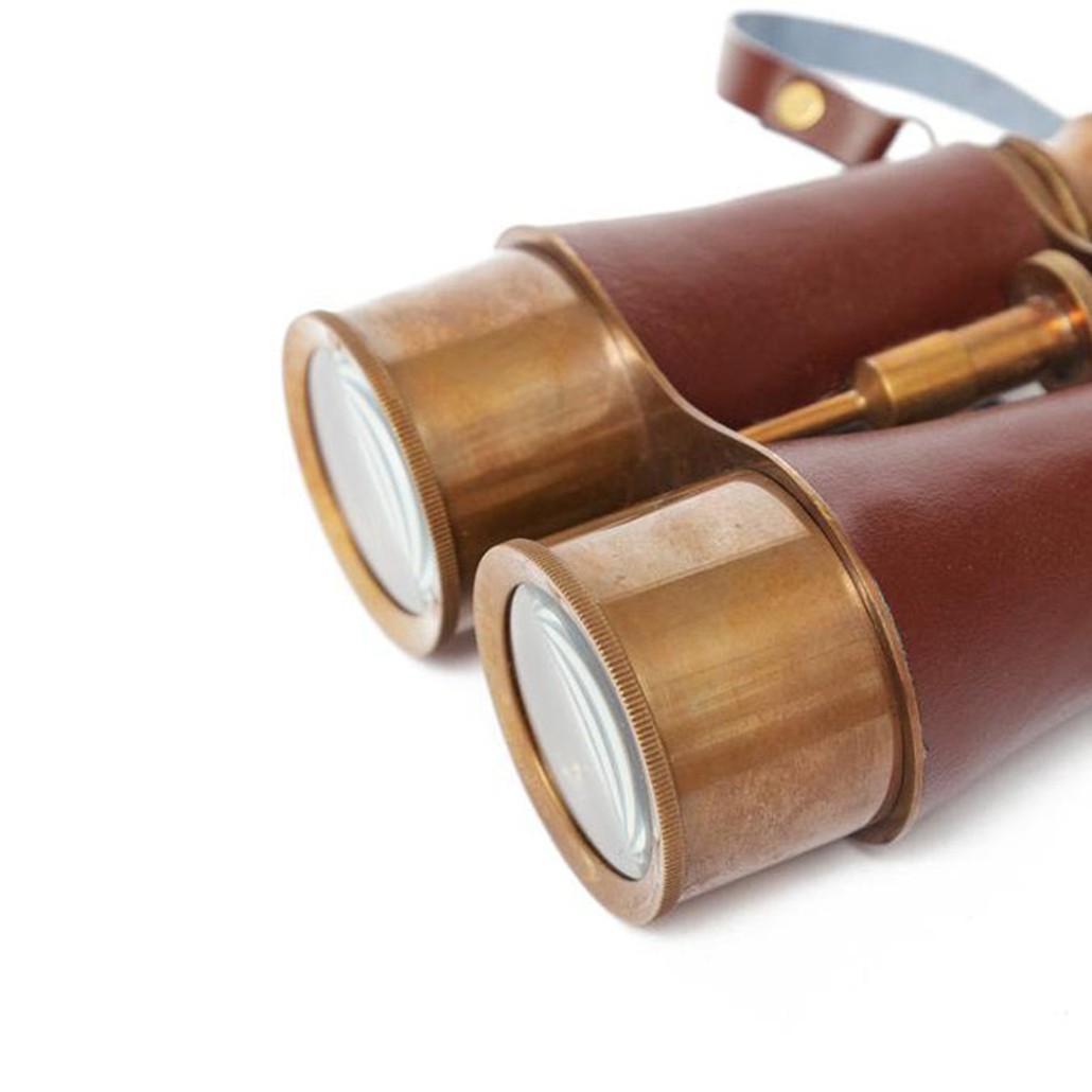Винтажный бинокль в подарочной коробке Victorian Era Brass Binoculars