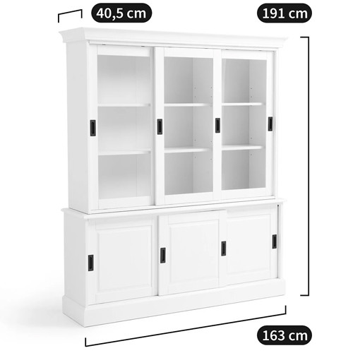 Витрина из массива сосны Cobbett White Wood Showcase