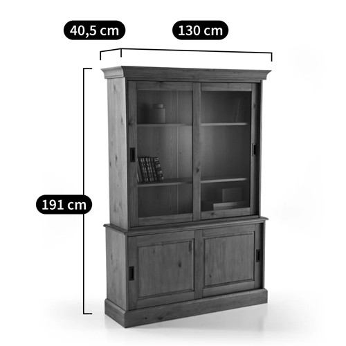 Витрина из массива сосны Hanson Wood Showcase