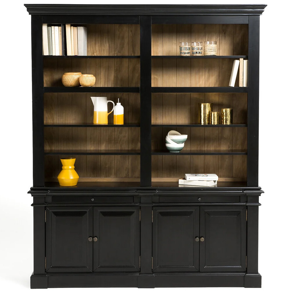 Витрина из массива сосны Sterling Showcase Black