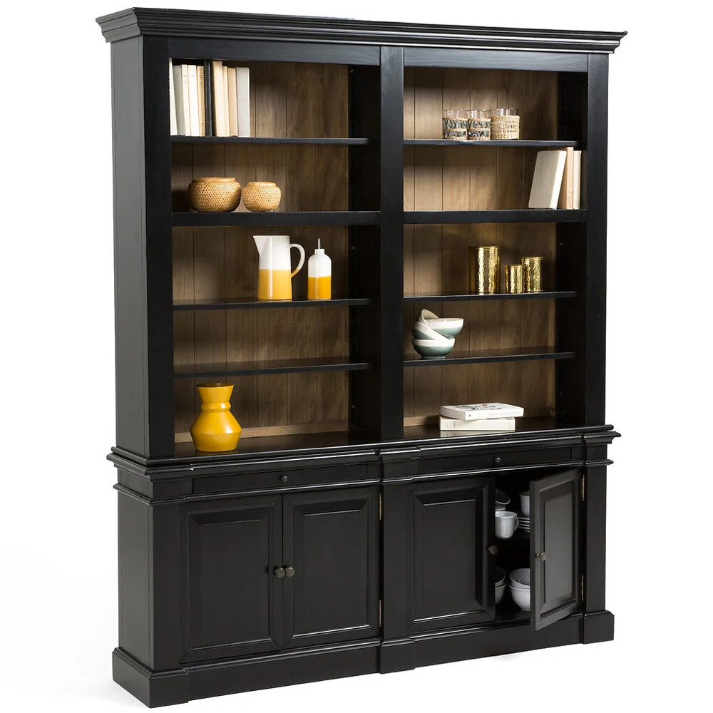 Витрина из массива сосны Sterling Showcase Black