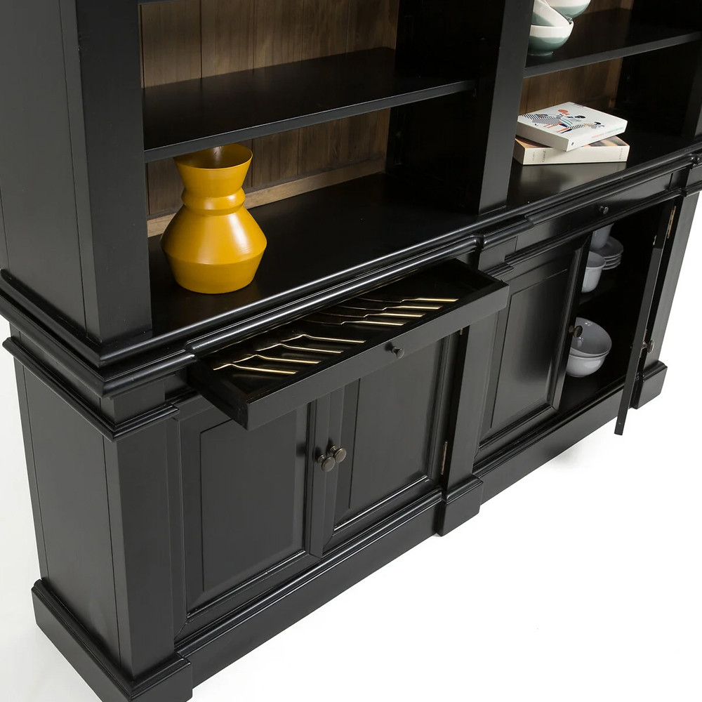 Витрина из массива сосны Sterling Showcase Black