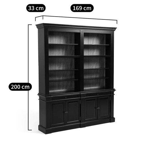 Витрина из массива сосны Sterling Showcase Black