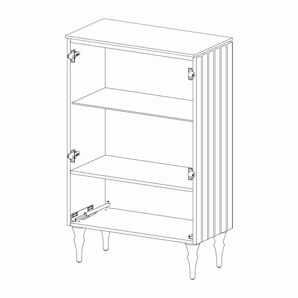 Витрина низкая двухдверная с ящиком Expanses of Beauty