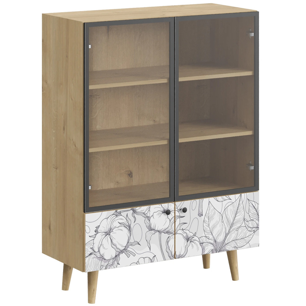 Витрина с изображением на дверцах Elise Cupboard