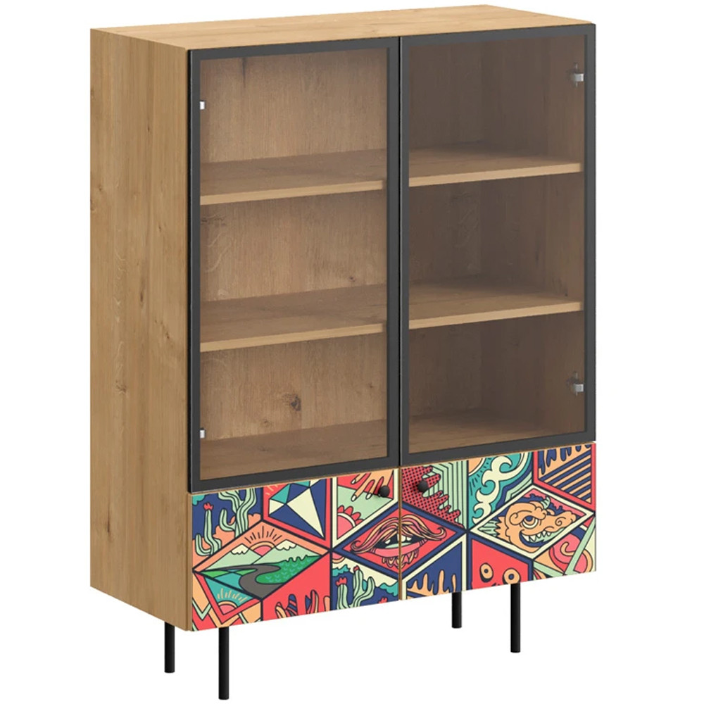 Витрина с изображением на дверцах Elise Cupboard