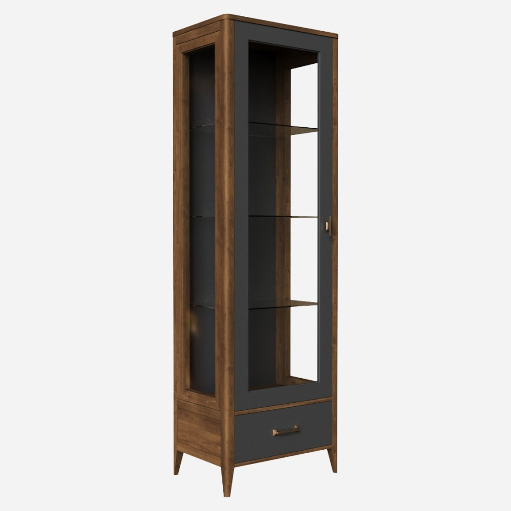 Витрина стеклянная из массива бука Tasteful Furniture