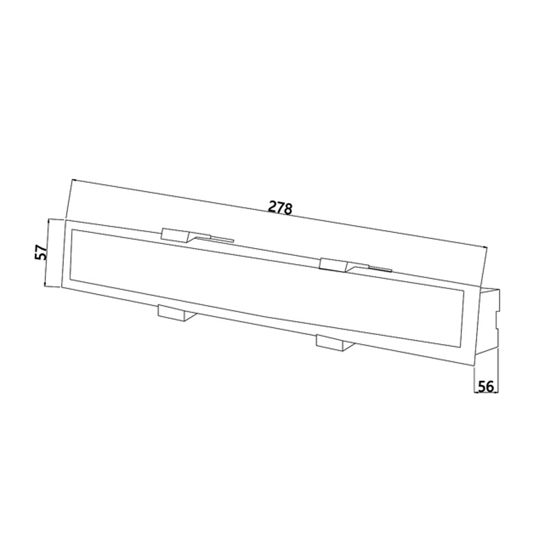 Врезной потолочный светильник Hidden Light 28 см Белый