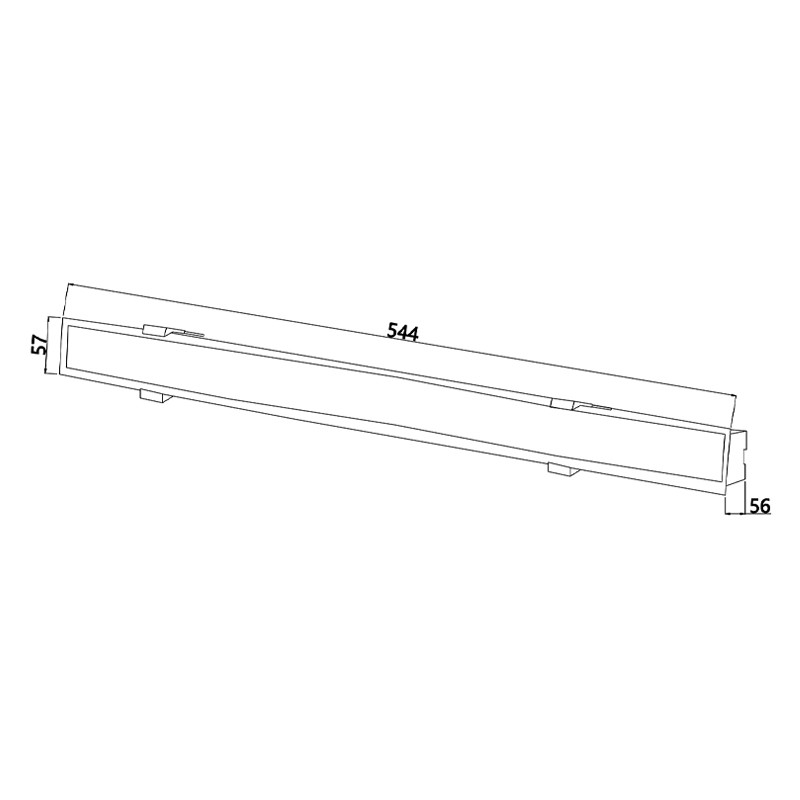 Врезной потолочный светильник Hidden Light 54 см Белый