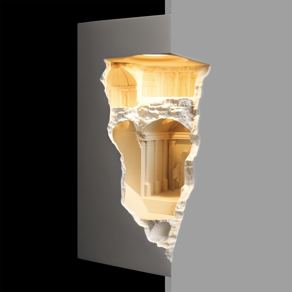 Встраиваемый в стену гипсовый светильник под покраску в античном стиле Antiquity Athena