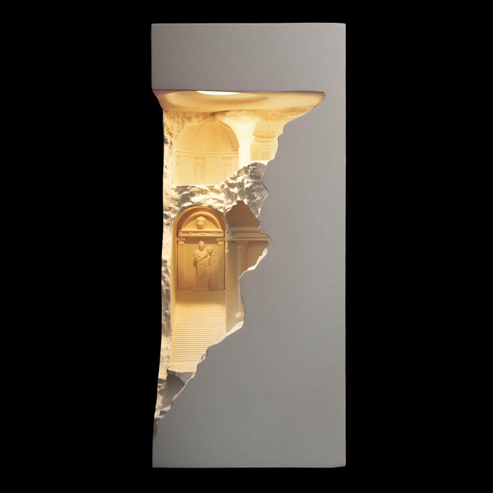 Встраиваемый в стену гипсовый светильник под покраску в античном стиле Antiquity Athena