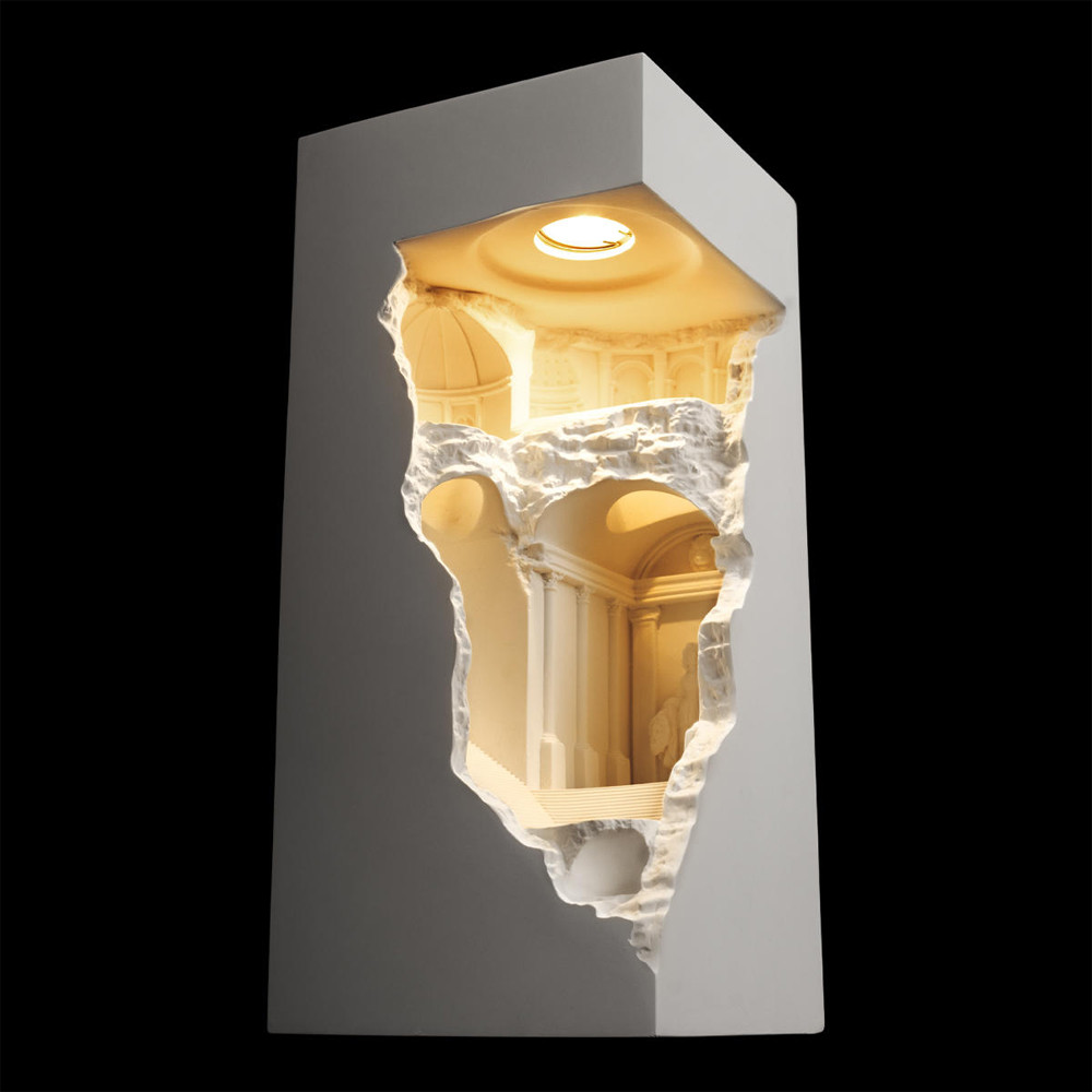 Встраиваемый в стену гипсовый светильник под покраску в античном стиле Antiquity Athena