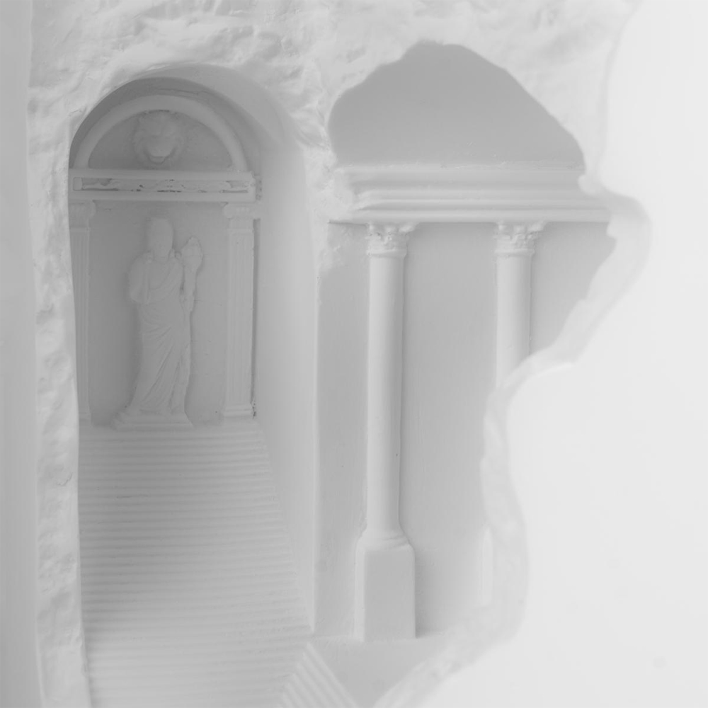 Встраиваемый в стену гипсовый светильник под покраску в античном стиле Antiquity Athena