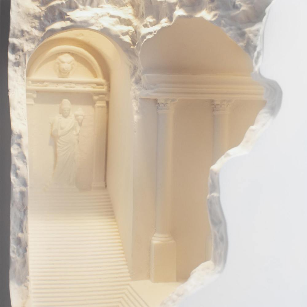 Встраиваемый в стену гипсовый светильник под покраску в античном стиле Antiquity Athena