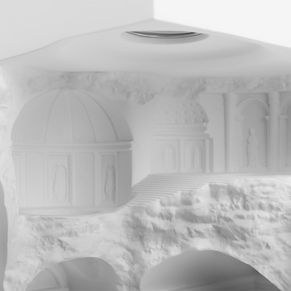 Встраиваемый в стену гипсовый светильник под покраску в античном стиле Antiquity Athena