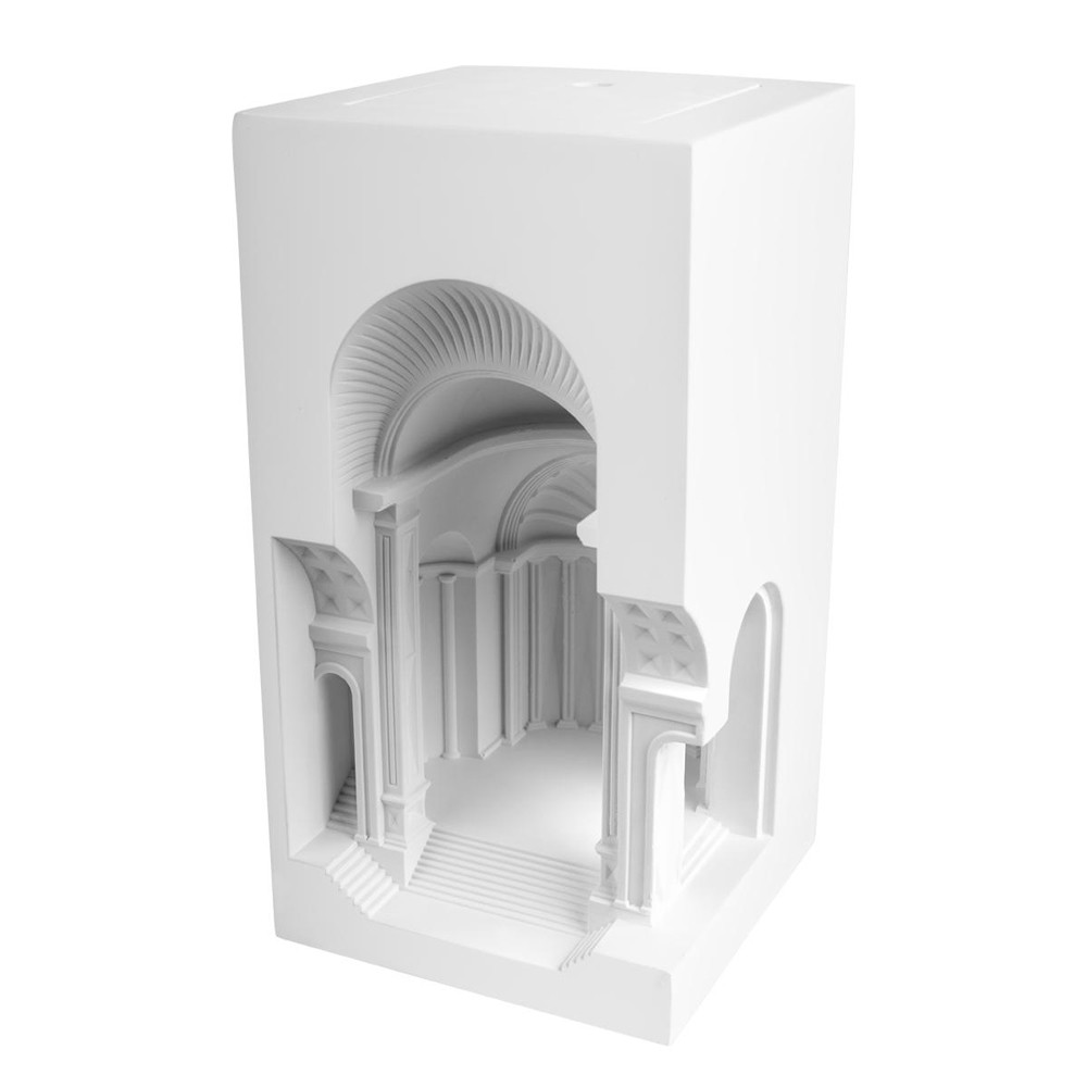 Встраиваемый в стену гипсовый светильник под покраску с арками и рельефными колоннами Antiquity Athena