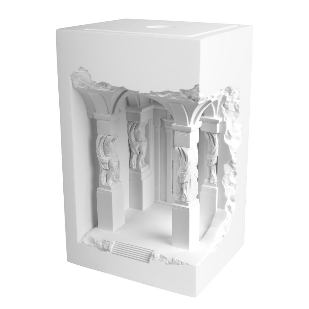 Встраиваемый в стену гипсовый светильник под покраску с колоннами и арками в античном стиле Antiquity Athena