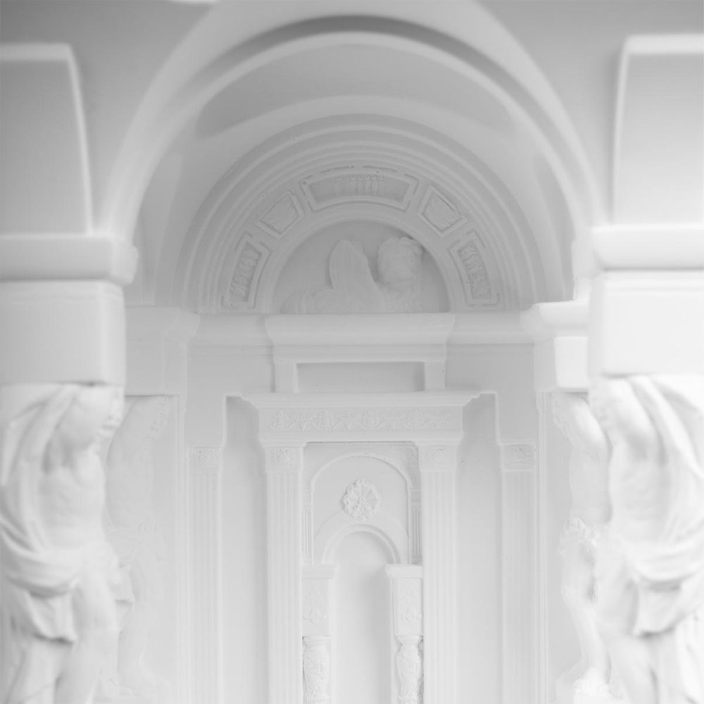 Встраиваемый в стену гипсовый светильник под покраску с колоннами и арками в античном стиле Antiquity Athena