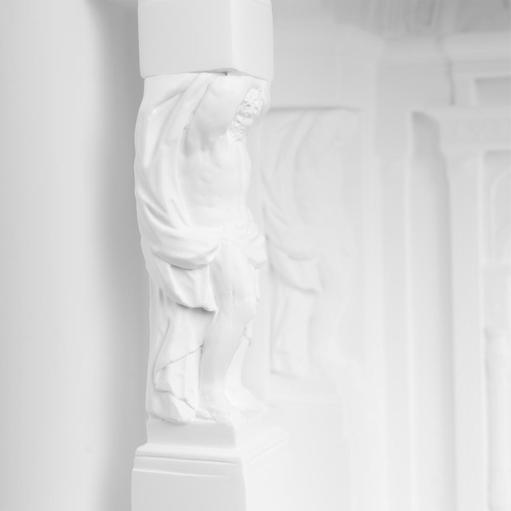 Встраиваемый в стену гипсовый светильник под покраску с колоннами и арками в античном стиле Antiquity Athena