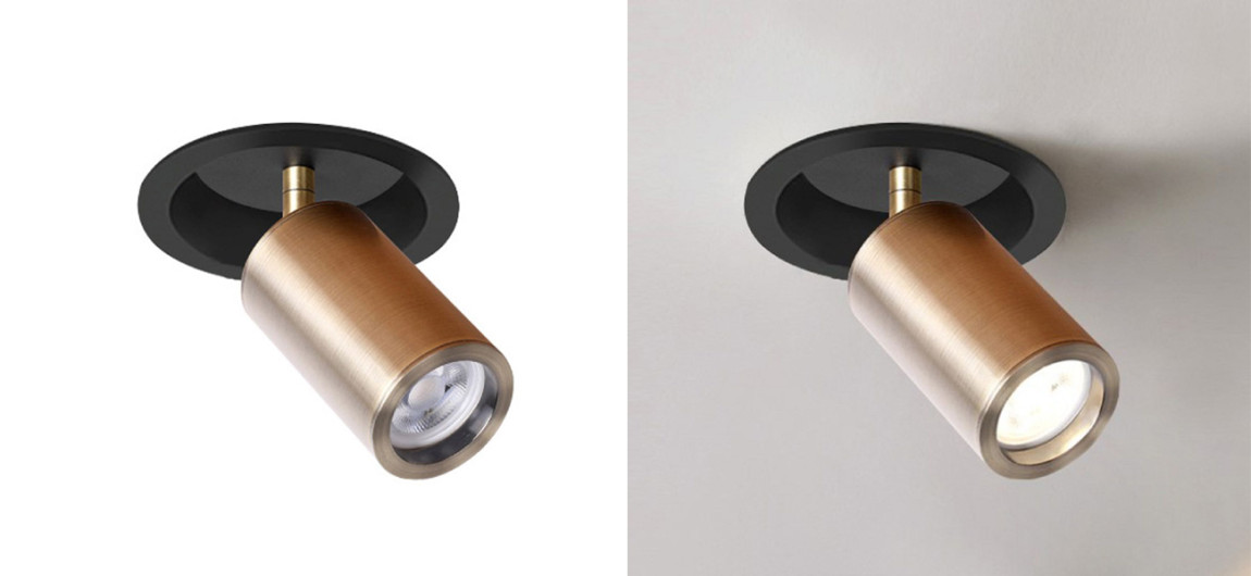 Встраиваемый поворотный спот Modern Spot Brass