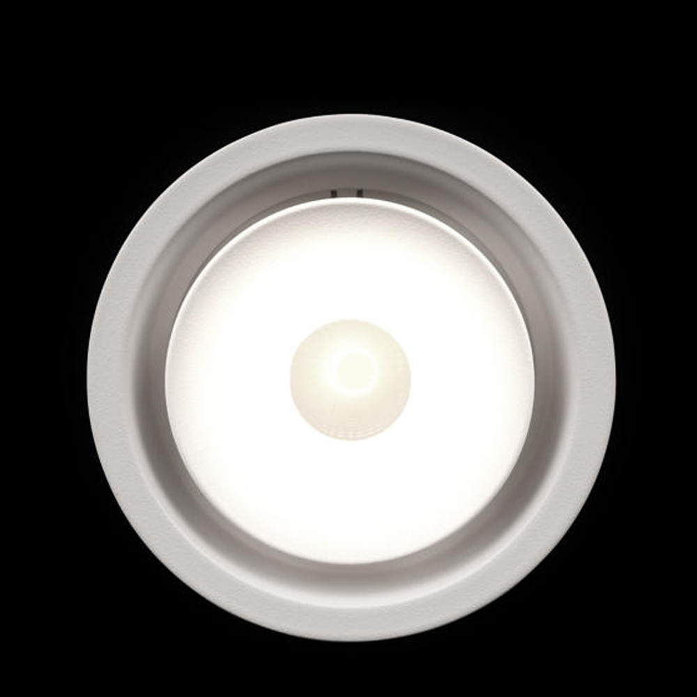 Встраиваемый спот светодиодный белого цвета круглой формы из металла Pure Circle