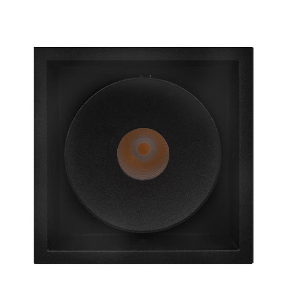 Встраиваемый спот светодиодный черного цвета квадратной формы из металла Pure Square