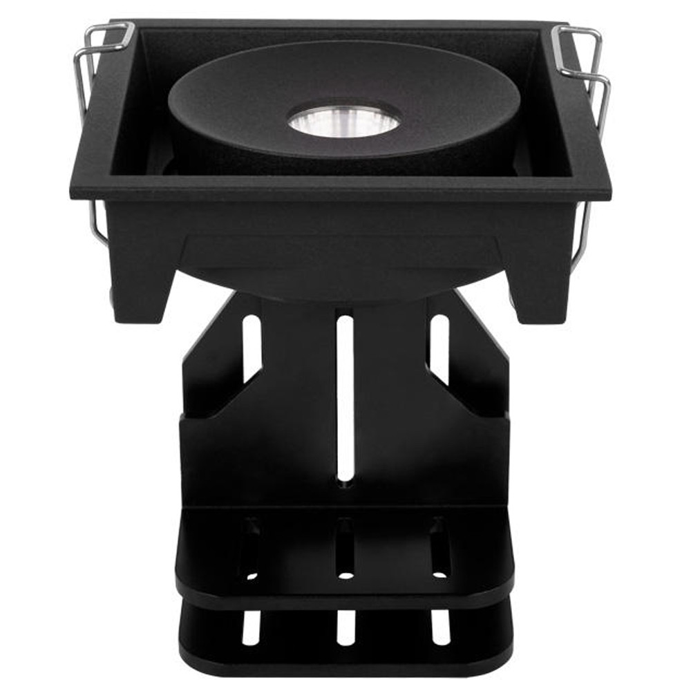 Встраиваемый спот светодиодный черного цвета квадратной формы из металла Pure Square