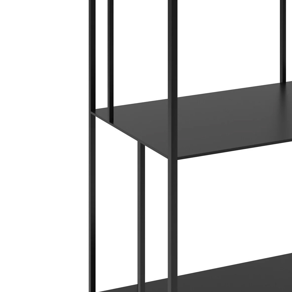 Высокий стеллаж из металла Menzie High Metal Rack Black
