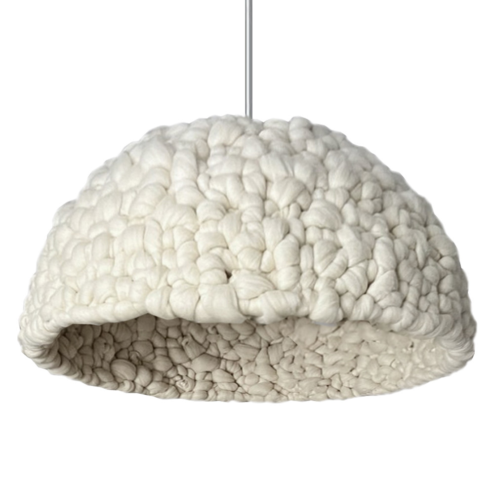 Вязаный подвесной светильник из шерсти Dome Wool Lamp