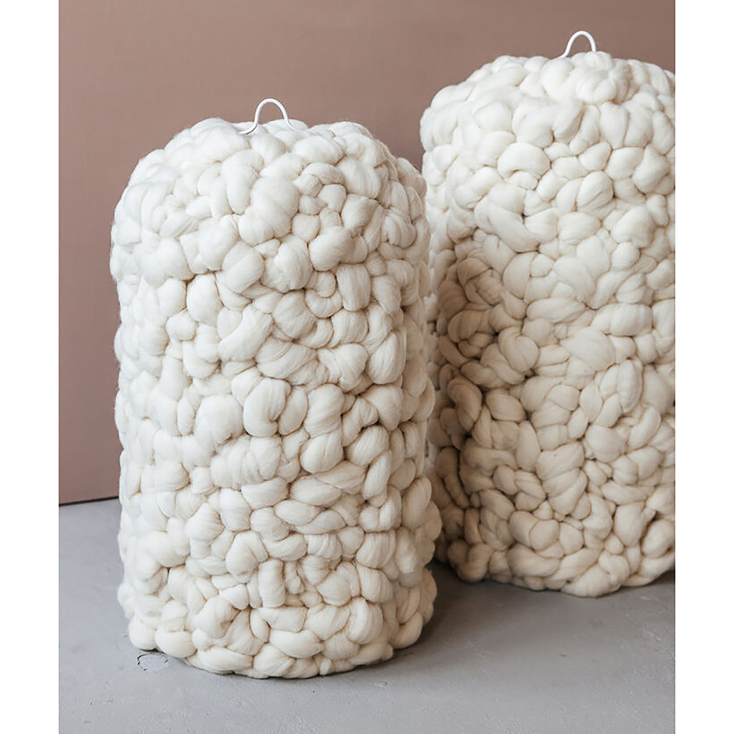 Вязаный Светильник Wool Knitted Lamp Elongated Shape