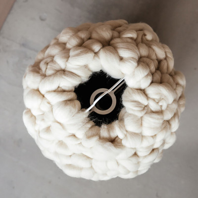 Вязаный Светильник Wool Knitted Lamp Elongated Shape