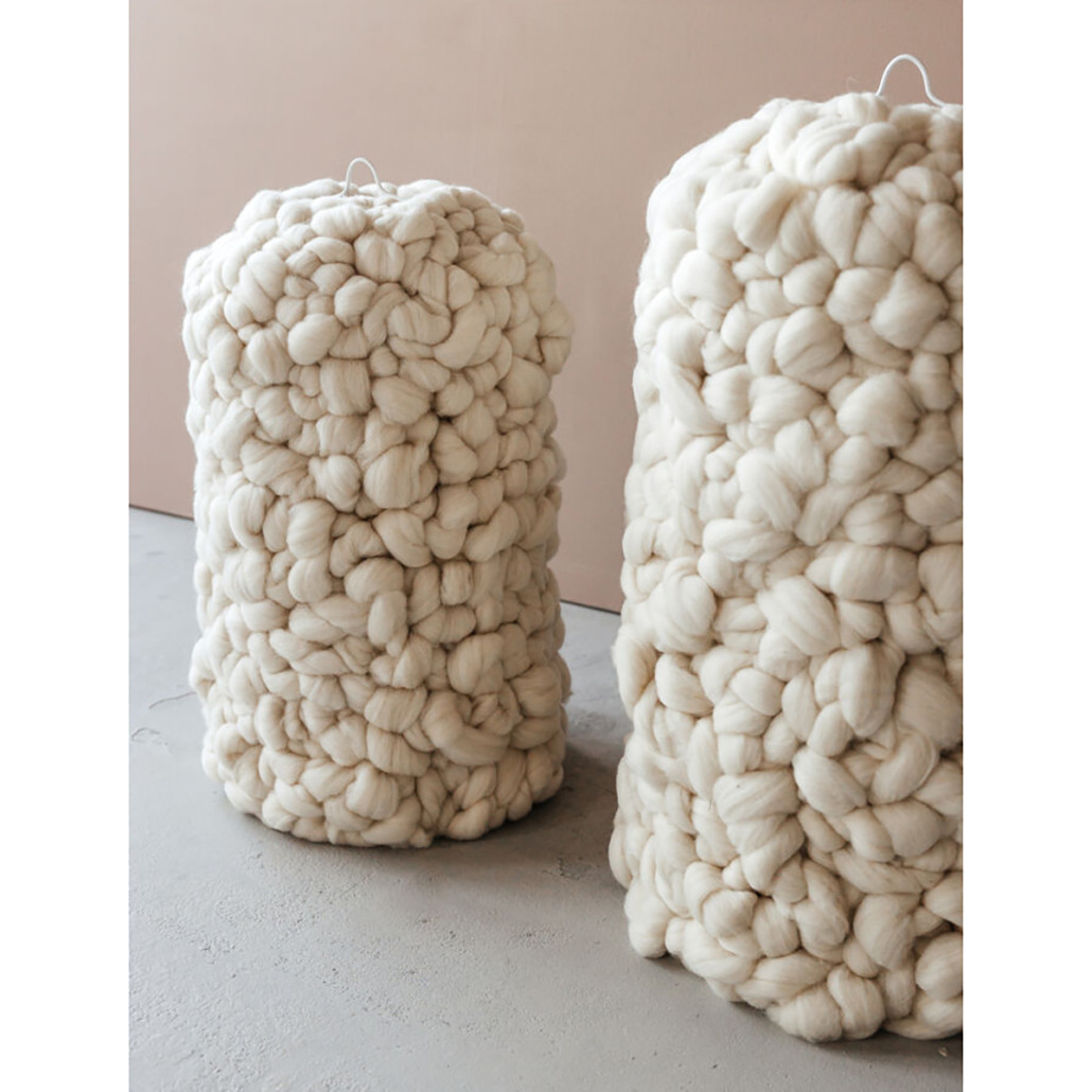 Вязаный Светильник Wool Knitted Lamp Elongated Shape