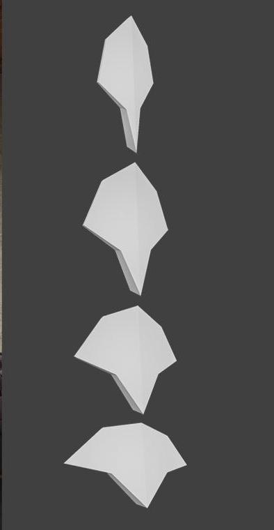 Гипсовая 3D Панель DRAGON SCALE - A  B  C  D