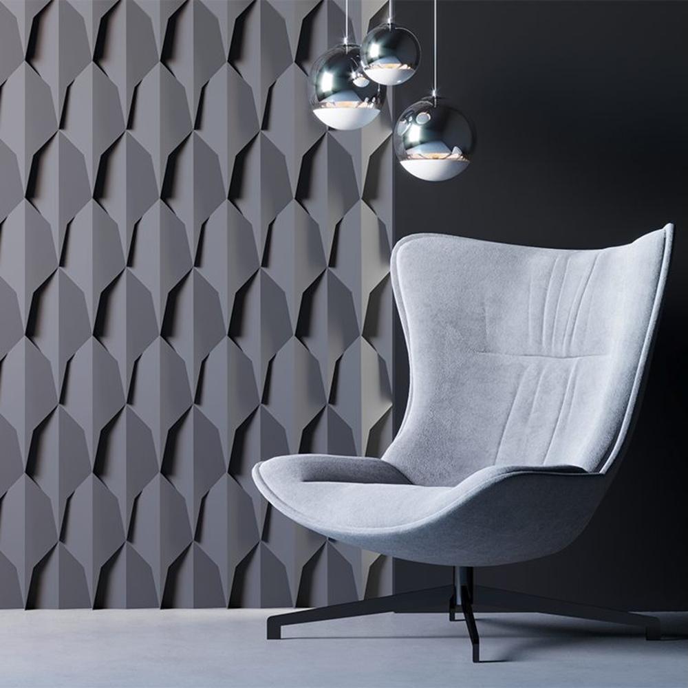 Гипсовая 3D Панель DRAGON SCALE - D