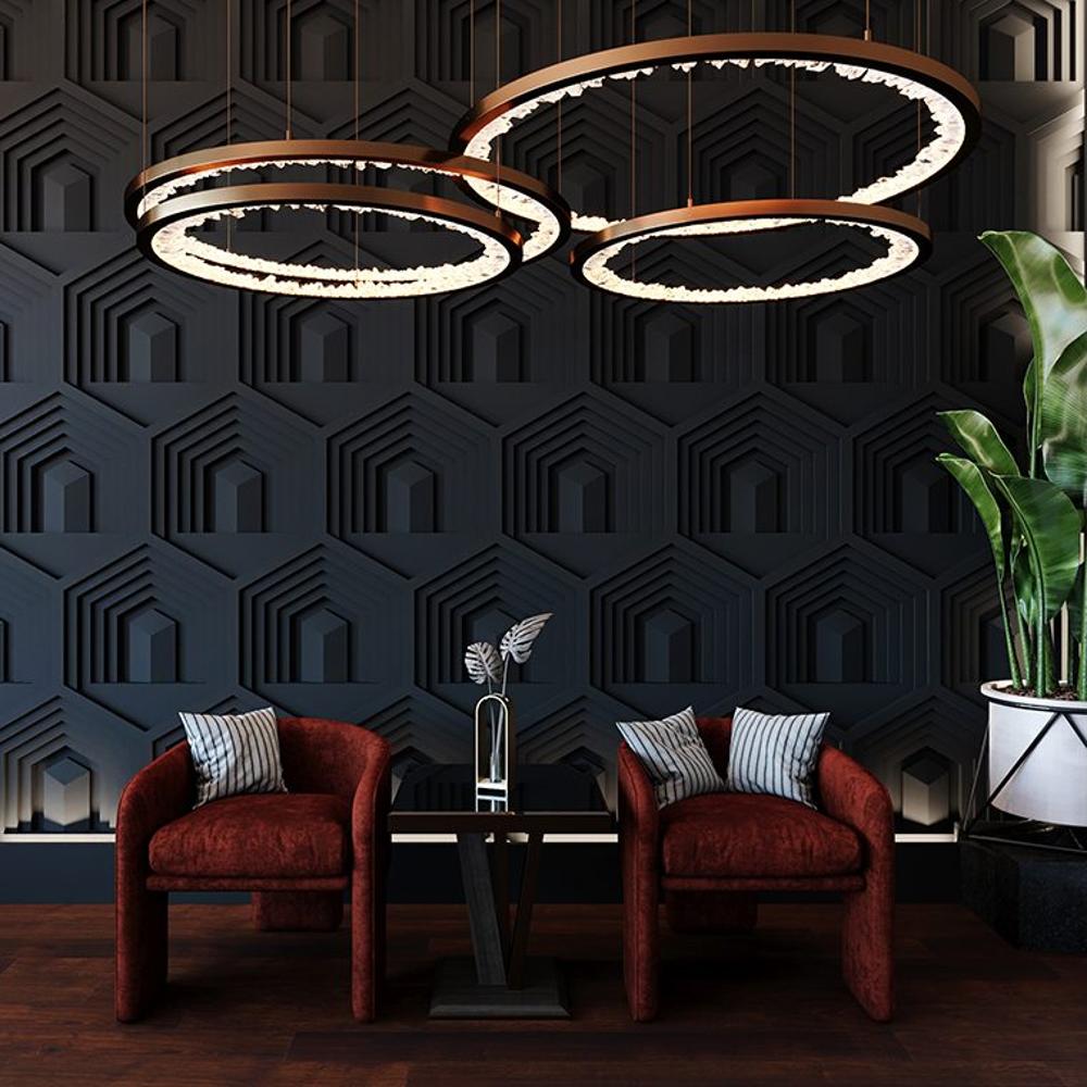 Гипсовая 3D Панель HEXAGON TEMPLE