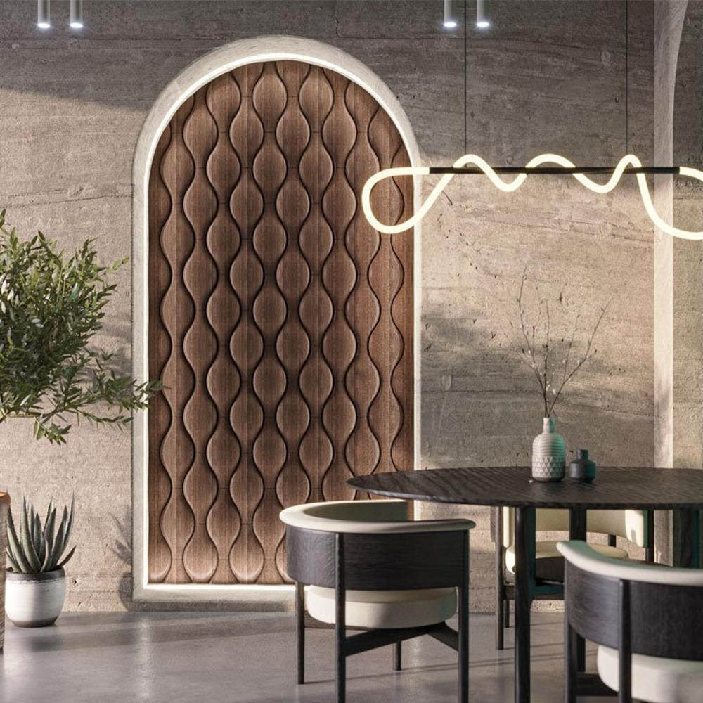 Гипсовая 3D панель с принтографией PM-108