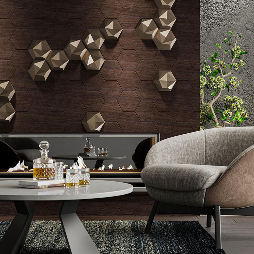 Гипсовая 3D панель с принтографией PM-41