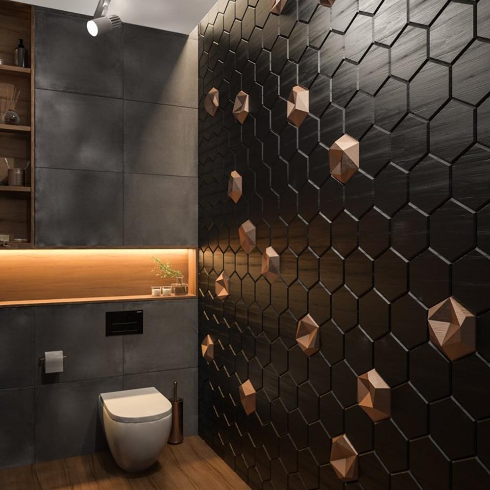 Гипсовая 3D панель с принтографией PM-41