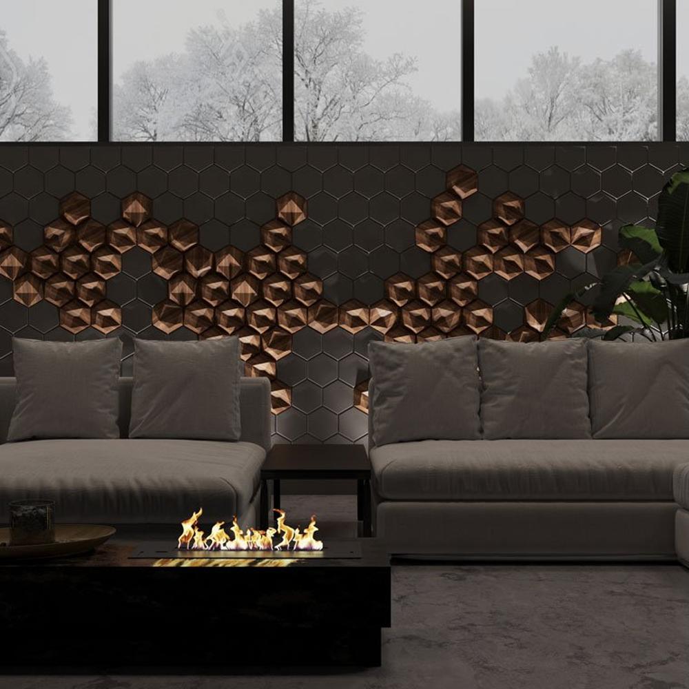 Гипсовая 3D панель с принтографией PM-41