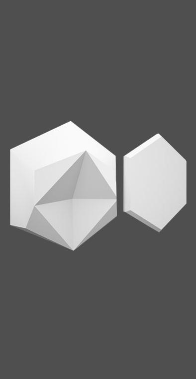 Гипсовая 3D панель с принтографией PM-41