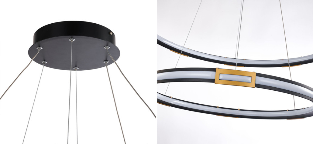 Двойная кольцевая светодиодная люстра Range