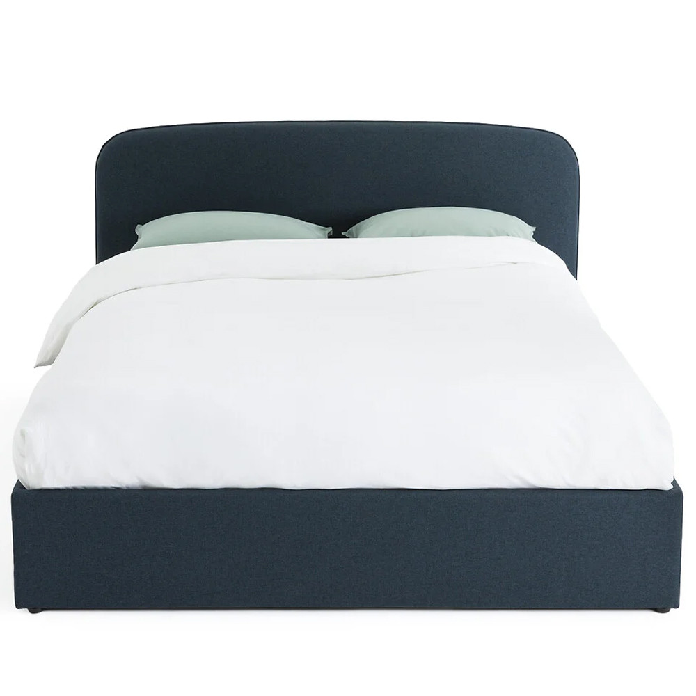 Двуспальная кровать с подъемным механизмом Mathise Bed Deep Blue
