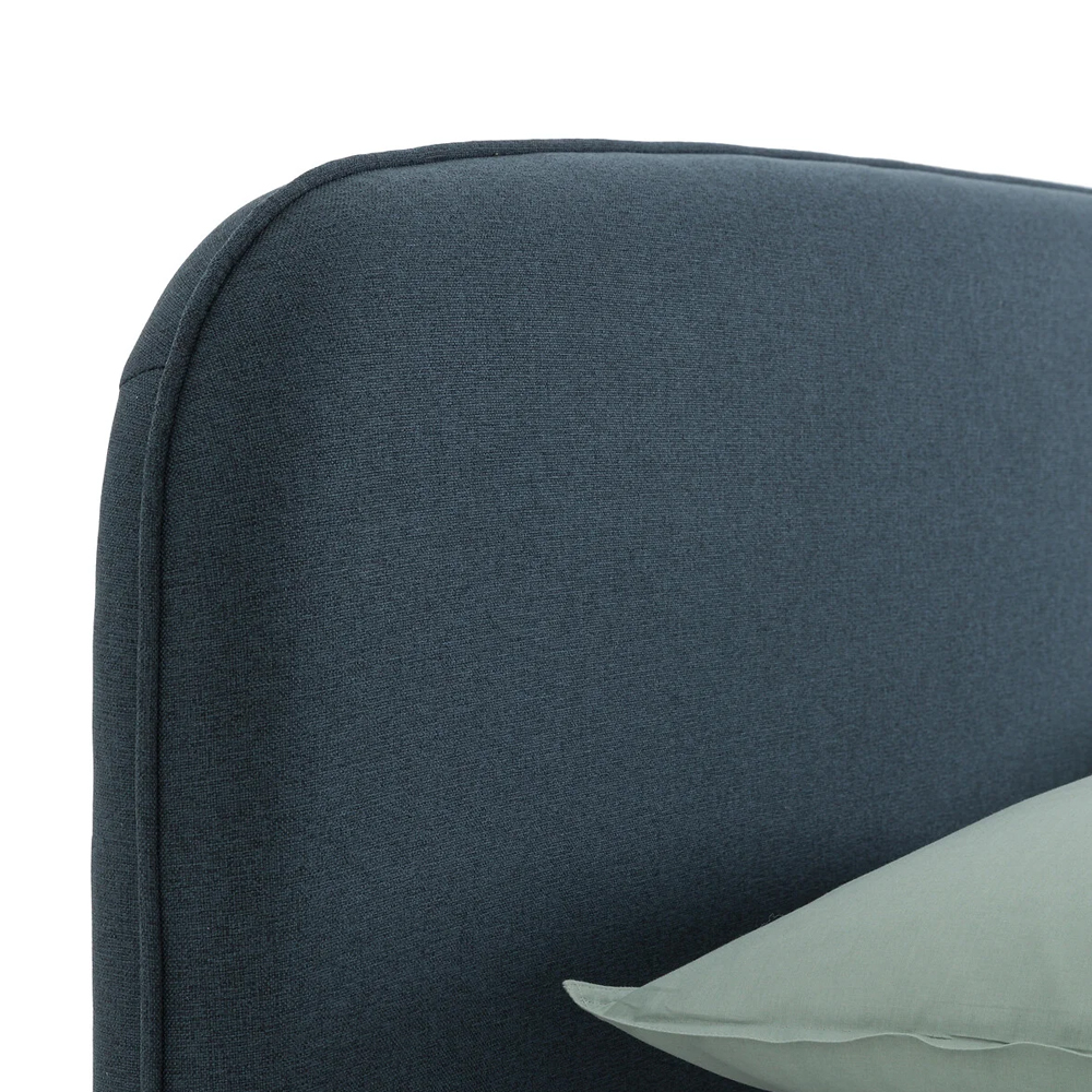 Двуспальная кровать с подъемным механизмом Mathise Bed Deep Blue