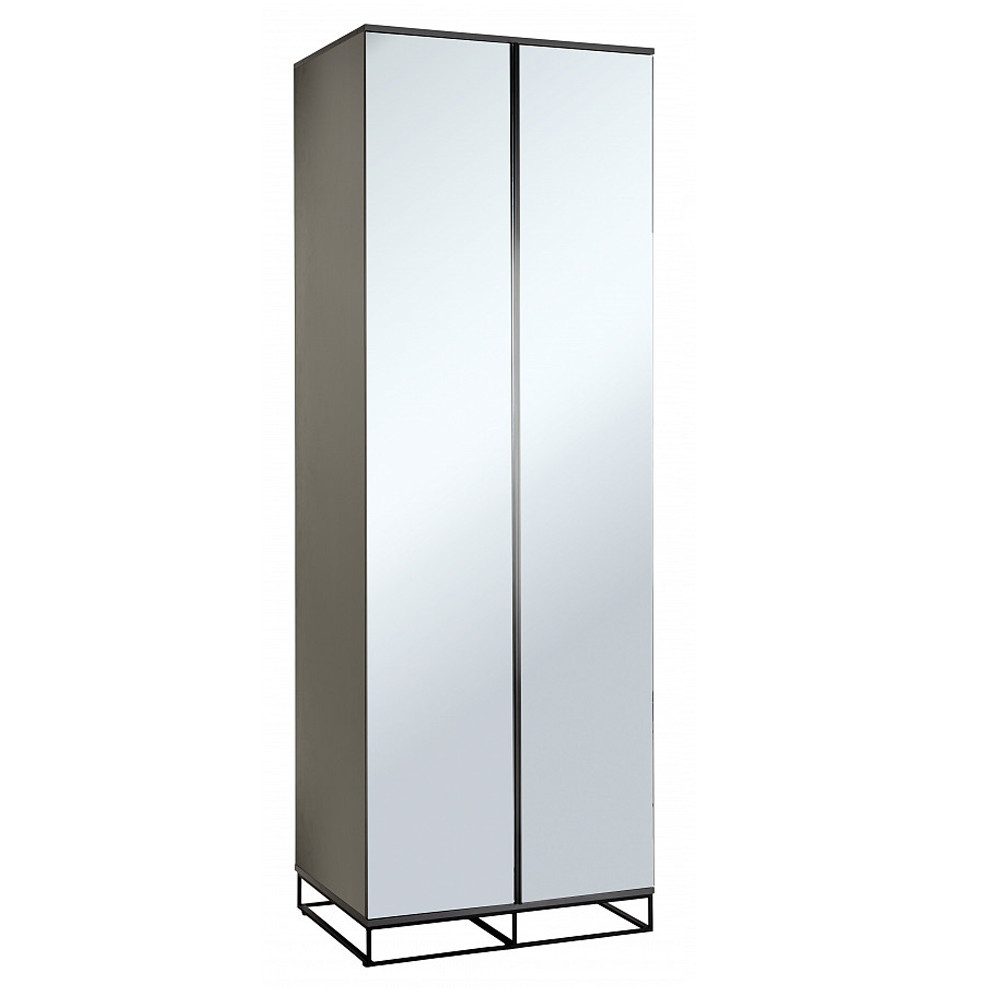 Двухдверный шкаф с зеркальными дверцами Strict Lines