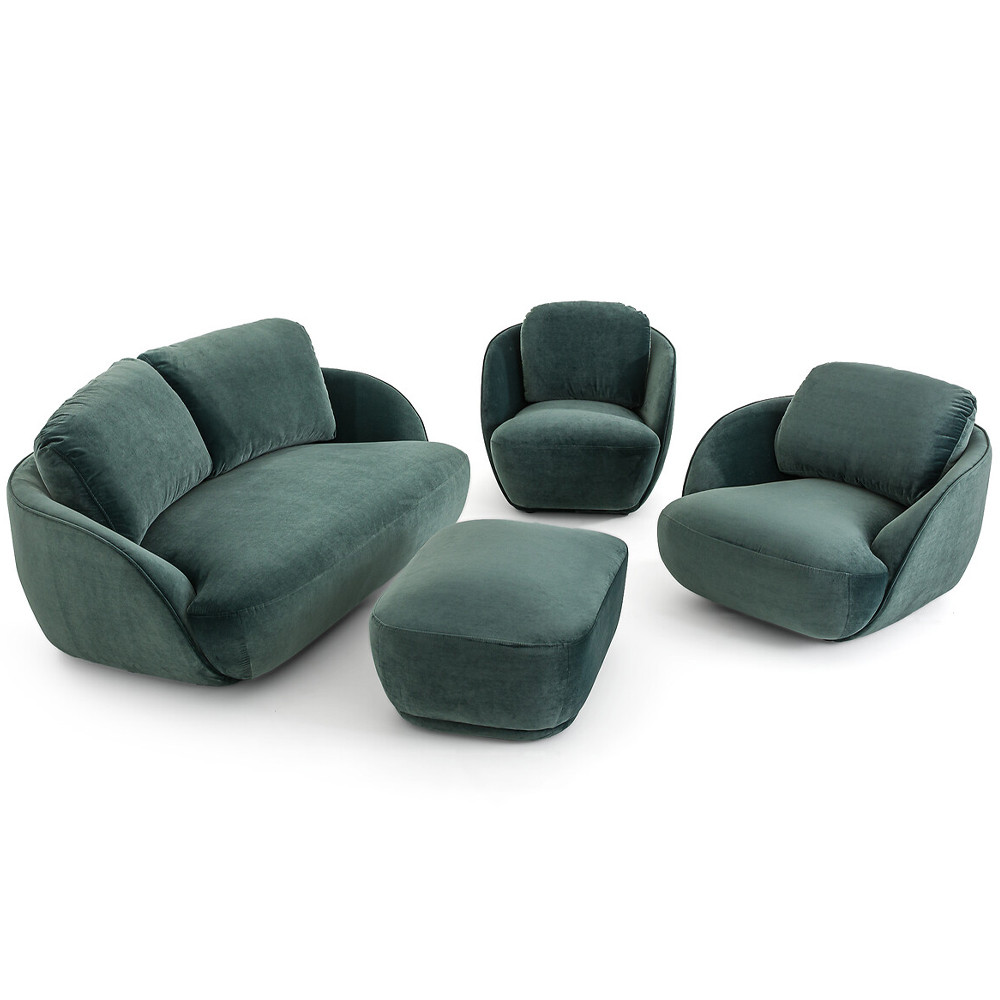 Двухместный диван Halle Green Sofa